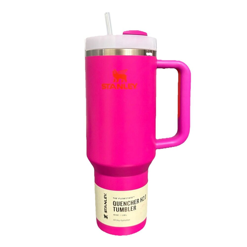 Stanley Flowstate Pink Quencher H2O Tumbler 40 oz in Vivid Violet